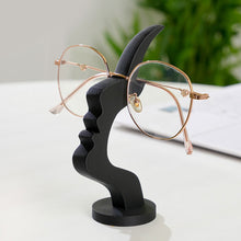 Load image into Gallery viewer, 3D Printed Minimalist Human Profile Eyeglass Holder Creative Side Face Glasses Stand Line Art Desktop Decor Ornament
