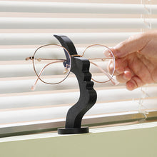 Load image into Gallery viewer, 3D Printed Minimalist Human Profile Eyeglass Holder Creative Side Face Glasses Stand Line Art Desktop Decor Ornament