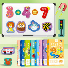 Load image into Gallery viewer, Kids Magnetic Stickers Puzzle Letters Numbers Fruits Dinosaur Animal Traffic Refrigerator Early Education Educational Toys