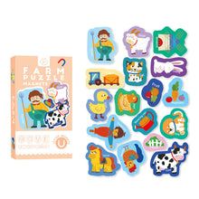 Load image into Gallery viewer, Kids Magnetic Stickers Puzzle Letters Numbers Fruits Dinosaur Animal Traffic Refrigerator Early Education Educational Toys