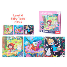 Load image into Gallery viewer, Portable Magnetic Puzzle Book Vehicle Ocean Dinosaur Jigsaw Montessori Early Education Travel Toy for Kids Age 3 4 5 6 7