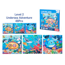 Load image into Gallery viewer, Portable Magnetic Puzzle Book Vehicle Ocean Dinosaur Jigsaw Montessori Early Education Travel Toy for Kids Age 3 4 5 6 7
