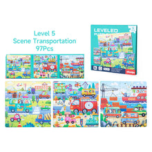 Load image into Gallery viewer, Portable Magnetic Puzzle Book Vehicle Ocean Dinosaur Jigsaw Montessori Early Education Travel Toy for Kids Age 3 4 5 6 7