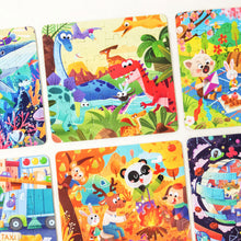 Load image into Gallery viewer, 36 Pieces Kids Mini Paper Cartoon Puzzle Early Learning Educational Toy Kindergarten Prize Birthday Gift for Children Age 3+