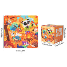 Load image into Gallery viewer, 36 Pieces Kids Mini Paper Cartoon Puzzle Early Learning Educational Toy Kindergarten Prize Birthday Gift for Children Age 3+