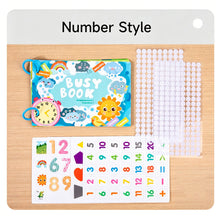 Load image into Gallery viewer, Kids Interactive Busy Book Animal Vehicle Sticker Matching Number Cognitive Early Education Activity Book