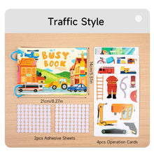 Load image into Gallery viewer, Kids Interactive Busy Book Animal Vehicle Sticker Matching Number Cognitive Early Education Activity Book