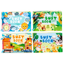 Load image into Gallery viewer, Kids Interactive Busy Book Animal Vehicle Sticker Matching Number Cognitive Early Education Activity Book