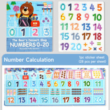 Load image into Gallery viewer, Kids Interactive Busy Book Animal Vehicle Sticker Matching Number Cognitive Early Education Activity Book