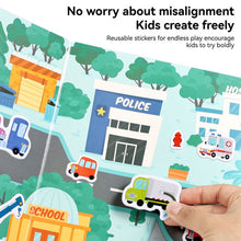 Load image into Gallery viewer, Kids Interactive Busy Book Animal Vehicle Sticker Matching Number Cognitive Early Education Activity Book