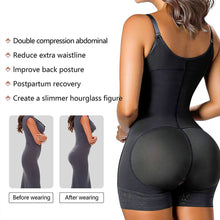 Load image into Gallery viewer, Fajas Colombianas Women High Compression Shapewear Tummy Control Postpartum Slimming Open Crotch Bodysuit Shaper Shorts