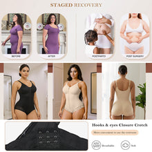 Load image into Gallery viewer, Fajas Colombianas Double Compression Tummy Control Shapewear Zipper Waist Trainer Postpartum Butt Lifter Slimming Body Shaper Bodysuit