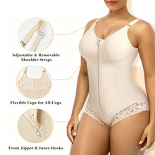Load image into Gallery viewer, Fajas Colombianas Double Compression Tummy Control Shapewear Zipper Waist Trainer Postpartum Butt Lifter Slimming Body Shaper Bodysuit