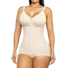 Load image into Gallery viewer, Fajas Colombianas Double Compression Tummy Control Shapewear Zipper Waist Trainer Postpartum Butt Lifter Slimming Body Shaper Bodysuit