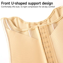 Load image into Gallery viewer, U-shaped Steel Bone Waist Trainer Corset Button Breast Lifted Tummy Control Hourglass Slimming Body Shaper Underwear Women's Shapewear