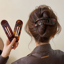 Load image into Gallery viewer, Korean Acetic Acid Leopard Long Hair Clip Spoon Spring Duckbill Clip Women Fashion Hair Accessories Headwear
