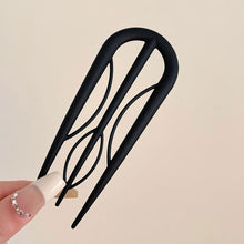 Load image into Gallery viewer, U-shaped Hair Stick Fork Wave Hairpin Simple Geometric Bun Maker Fashion Hairstyling Tools Women Hair Accessories