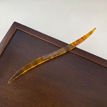 Load image into Gallery viewer, Women Acetate Willow Leaves Shape Hair Stick 18CM Simple Elegant Chinese French Style Hair Fork Strip Hairpin Daily Hairstyle Hair Accessories Headwear