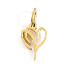 Load image into Gallery viewer, Gold Plated Heart Initial Alphabet Pendant A-Z Stainless Steel Custom Name DIY Jewelry Making Fashion Women Charm Gift