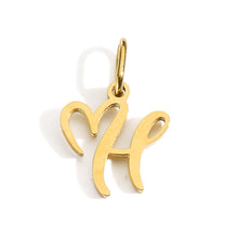 Load image into Gallery viewer, Gold Plated Heart Initial Alphabet Pendant A-Z Stainless Steel Custom Name DIY Jewelry Making Fashion Women Charm Gift
