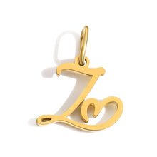 Load image into Gallery viewer, Gold Plated Heart Initial Alphabet Pendant A-Z Stainless Steel Custom Name DIY Jewelry Making Fashion Women Charm Gift