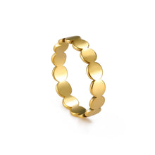Load image into Gallery viewer, Minimalist Geometric Round Stainless Steel Rings Gold Color Couple Rings Fashion Wedding Party Jewelry Gifts For Men Women