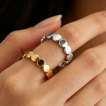 Load image into Gallery viewer, Minimalist Geometric Round Stainless Steel Rings Gold Color Couple Rings Fashion Wedding Party Jewelry Gifts For Men Women