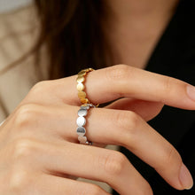 Load image into Gallery viewer, Minimalist Geometric Round Stainless Steel Rings Gold Color Couple Rings Fashion Wedding Party Jewelry Gifts For Men Women