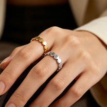 Load image into Gallery viewer, Minimalist Geometric Round Stainless Steel Rings Gold Color Couple Rings Fashion Wedding Party Jewelry Gifts For Men Women