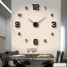 Load image into Gallery viewer, 40cm/90cm Large DIY Acrylic Wall Clock 3D Silent Frameless Wall Sticker for Living Room Bedroom Kitchen Office Home Decor Gift