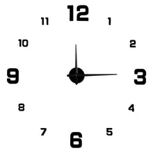 Load image into Gallery viewer, 40cm/90cm Large DIY Acrylic Wall Clock 3D Silent Frameless Wall Sticker for Living Room Bedroom Kitchen Office Home Decor Gift