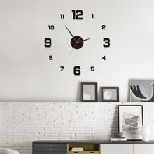 Load image into Gallery viewer, 40cm/90cm Large DIY Acrylic Wall Clock 3D Silent Frameless Wall Sticker for Living Room Bedroom Kitchen Office Home Decor Gift