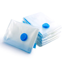 Load image into Gallery viewer, Heavy Duty Vacuum Storage Bags Hand Pump Large Transparent Clothes Quilt Compression Bags for Home Travel Space Saver Organizer