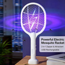 Load image into Gallery viewer, 2-in-1 Electric Mosquito Swatter & Mosquito Killer Lamp Household UV Mosquito Repellent and Insect Killer