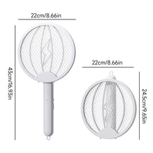 Load image into Gallery viewer, Foldable USB Rechargeable Electric Mosquito Swatter with UV Mosquito Attracting Light Household Mosquito Killer