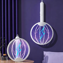 Load image into Gallery viewer, Foldable USB Rechargeable Electric Mosquito Swatter with UV Mosquito Attracting Light Household Mosquito Killer