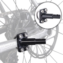 Load image into Gallery viewer, Bike Trailer Coupler With Buckle Durable Metal Practical Bicycle Attachment Hitch Angled Elbow Towing Head Mounting Adapter