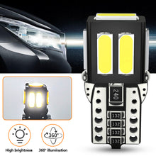Load image into Gallery viewer, T10 Car Motorcycle Light LED Bulb Canbus Error Free 7SMD 5730 White Light Day Driving Reading Light Dome Map Door Light DC12V 360° Beam