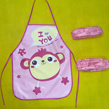 Load image into Gallery viewer, Kids Apron Toddler Painting Smock Waterproof Cartoon Print Art Craft Apron with Sleeves Set Easy Clean Oil-Proof for Boys Girls