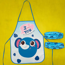 Load image into Gallery viewer, Kids Apron Toddler Painting Smock Waterproof Cartoon Print Art Craft Apron with Sleeves Set Easy Clean Oil-Proof for Boys Girls