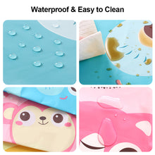 Load image into Gallery viewer, Kids Apron Toddler Painting Smock Waterproof Cartoon Print Art Craft Apron with Sleeves Set Easy Clean Oil-Proof for Boys Girls