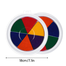 Load image into Gallery viewer, Color Ink Pad Finger Painting for Kids Washable Fingerprint Craft Kit Safe Water Based Ink Pad Toddler Art Supplies Kindergarten DIY Gift