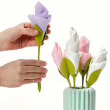 Load image into Gallery viewer, Leaf Flower Design Napkin Holder Elegant Tabletop Tissue Paper Holder for Dining Table Restaurant Kitchen Romantic Home Decor Centerpiece
