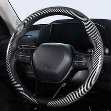 Load image into Gallery viewer, Universal Carbon Fiber Car Steering Wheel Cover Breathable Anti-Slip Protective Cover for Cars Trucks SUV Grip Sweat Resistant