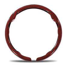 Load image into Gallery viewer, Universal Carbon Fiber Car Steering Wheel Cover Breathable Anti-Slip Protective Cover for Cars Trucks SUV Grip Sweat Resistant