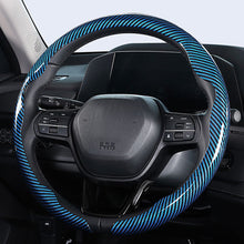 Load image into Gallery viewer, Universal Carbon Fiber Car Steering Wheel Cover Breathable Anti-Slip Protective Cover for Cars Trucks SUV Grip Sweat Resistant