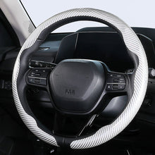 Load image into Gallery viewer, Universal Carbon Fiber Car Steering Wheel Cover Breathable Anti-Slip Protective Cover for Cars Trucks SUV Grip Sweat Resistant
