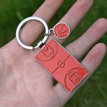 Load image into Gallery viewer, Creative Classic Football Field Basketball Field Keychain Sports Leisure Key Ring Bag Car Pendant Accessories Soccer Fan Gifts