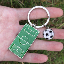 Load image into Gallery viewer, Creative Classic Football Field Basketball Field Keychain Sports Leisure Key Ring Bag Car Pendant Accessories Soccer Fan Gifts