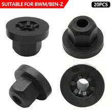 Load image into Gallery viewer, 20Pcs Car Exterior Body Nut Flange Clips Nylon Flange Nut 10mm Hex Fit for BMW Mercedes 0039900251 16131176747
